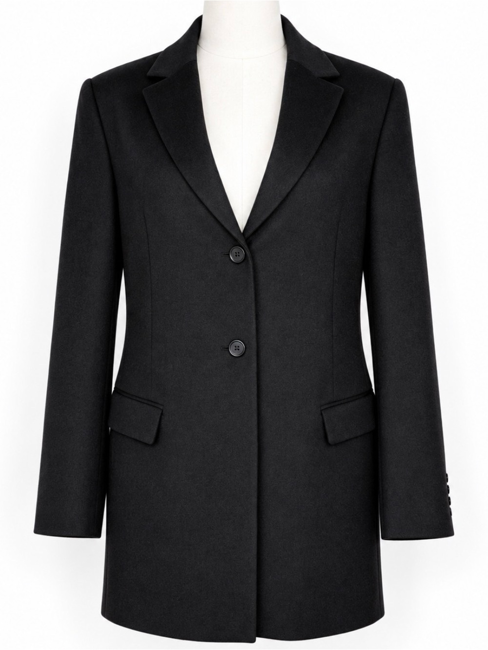 SFI Femme for Nordstrom Loro Piana Black Camel Hair Blazer Size 12